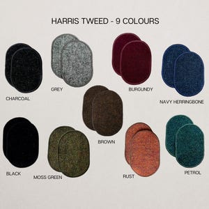 Harris Tweed® Elbow Patches, Jacket Elbow Patch, Repair Patch, Sew on Patches, Handmade Mending Patches, Sweater Repair