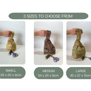 Japanese Knot Bag Sewing Kit Beginner: DIY Craft Project image 3