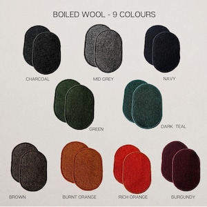 Boiled Wool Elbow Patches, Jacket Elbow Patch, Repair Patch, Sew on Patches, Handmade Mending Patches, Sweater Repair