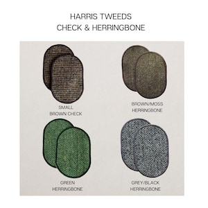Harris Tweed Elbow Patches: Handwoven Wool Repair Patches