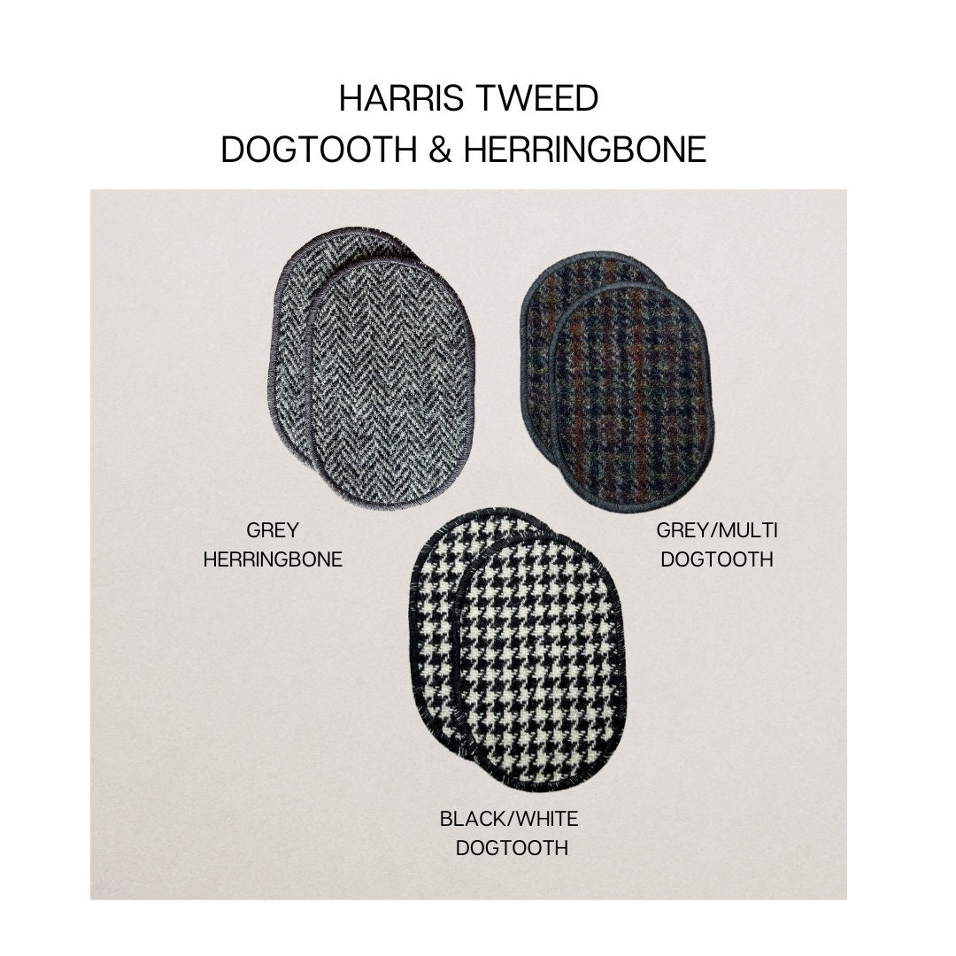 Harris Tweed Elbow Patches Jacket Elbow Patch Repair Patch Etsy