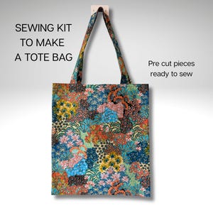 Make a Tote Bag, Learn to sew, Sewing tutorial, Adult craft kit, Sewing Kit for Kids