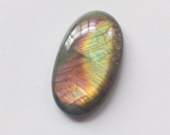 Labradorite Gemstone Cabochon Multy Purpal AAA Quality MM Size 25x17x6 Labradorite Cabochon Gemstone Crt 23