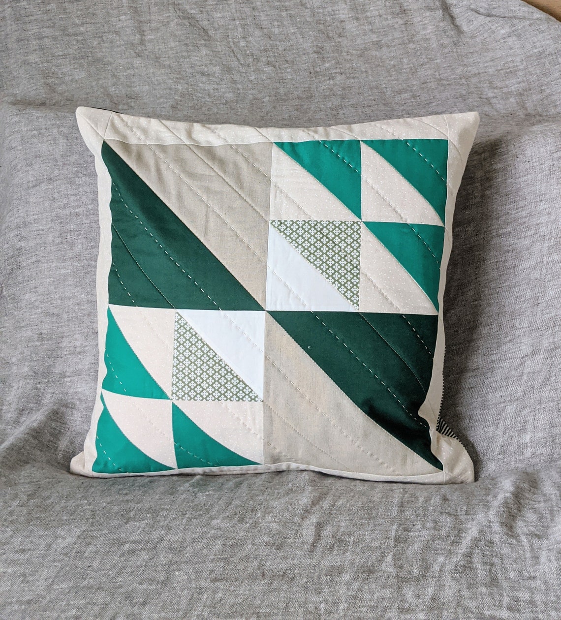 Set of 2 Handmade Patchwork Cushion Covers/ Quilted Cushion Etsy Australia