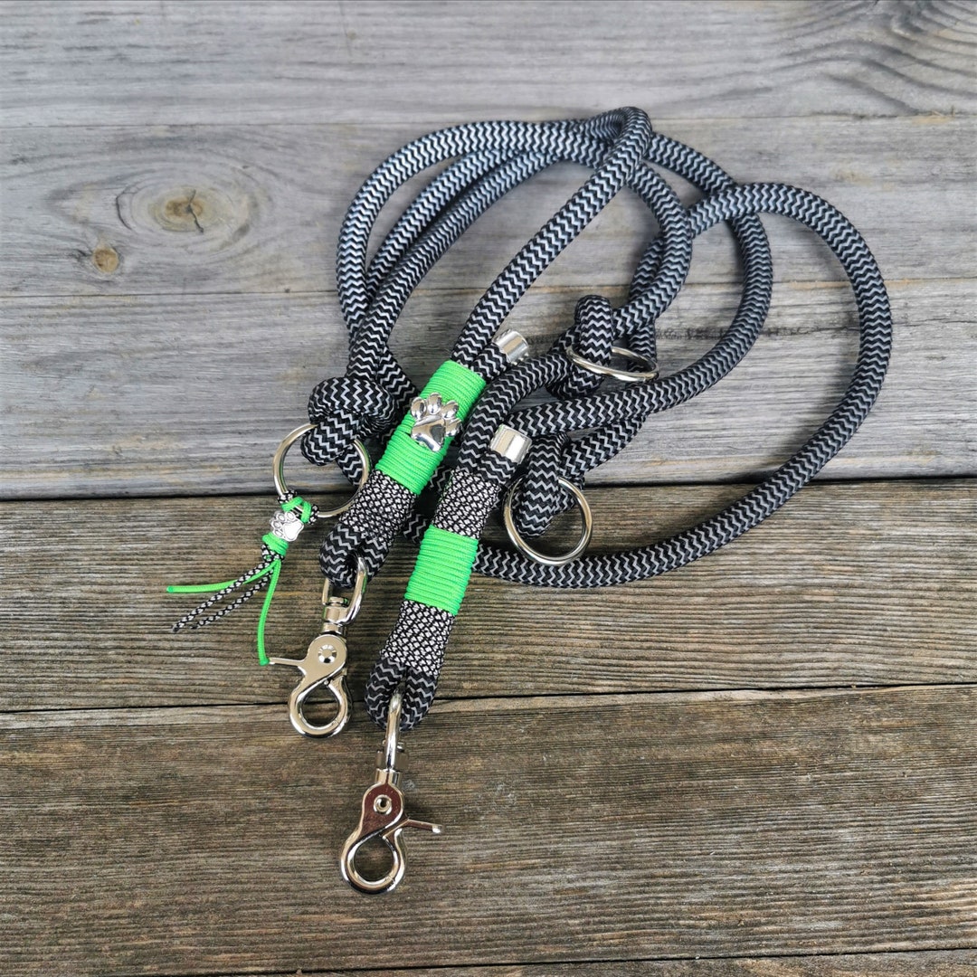 Super Reflective Rope Dog Leash Leash 3way Adjustable 10 Etsy UK