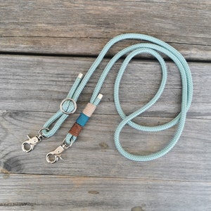 Cell phone chain made of rope to change, change strap for cell phone, cell phone cord, sea green