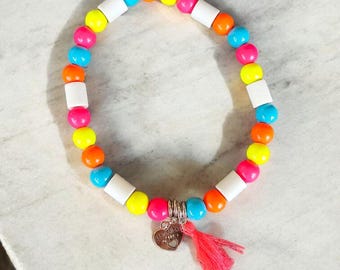 EM ceramic dog chain, dog necklace, jewelry collar for dogs, bracelet, neon pink, neon orange, neon yellow, turquoise