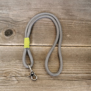 langes Schlüsselband, Schlüsselanhänger lang, Accessoire, PPM Seil grau,