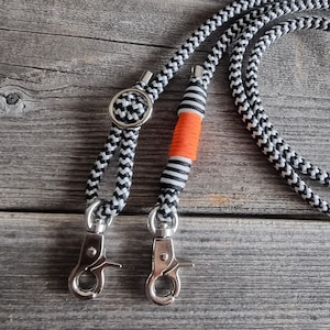 Mobile phone chain for changing, changing strap for mobile phone chain, black white orange