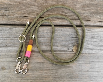 Mobile phone chain made of rope for changing, interchangeable tape for mobile phone, olive