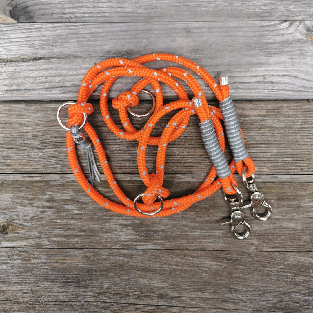 Reflective Rope Dog Leash Guide Leash 3way Adjustable Dog Etsy