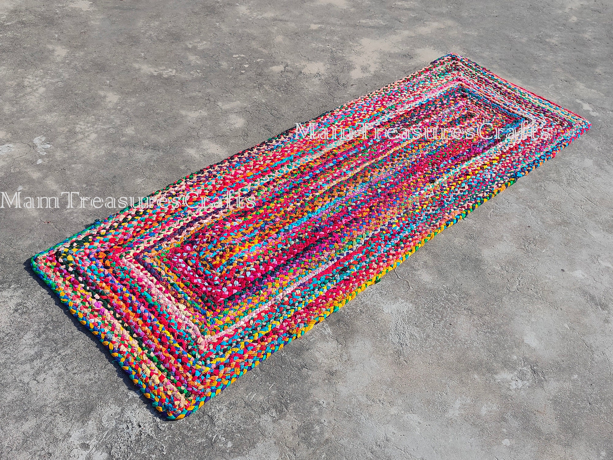 Braided Indian Rug Runner Floor Rug Indian Rag Rug Indian - Etsy