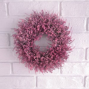 Wreath for front door - Pink wreath for home decor - Summer welcome wreath