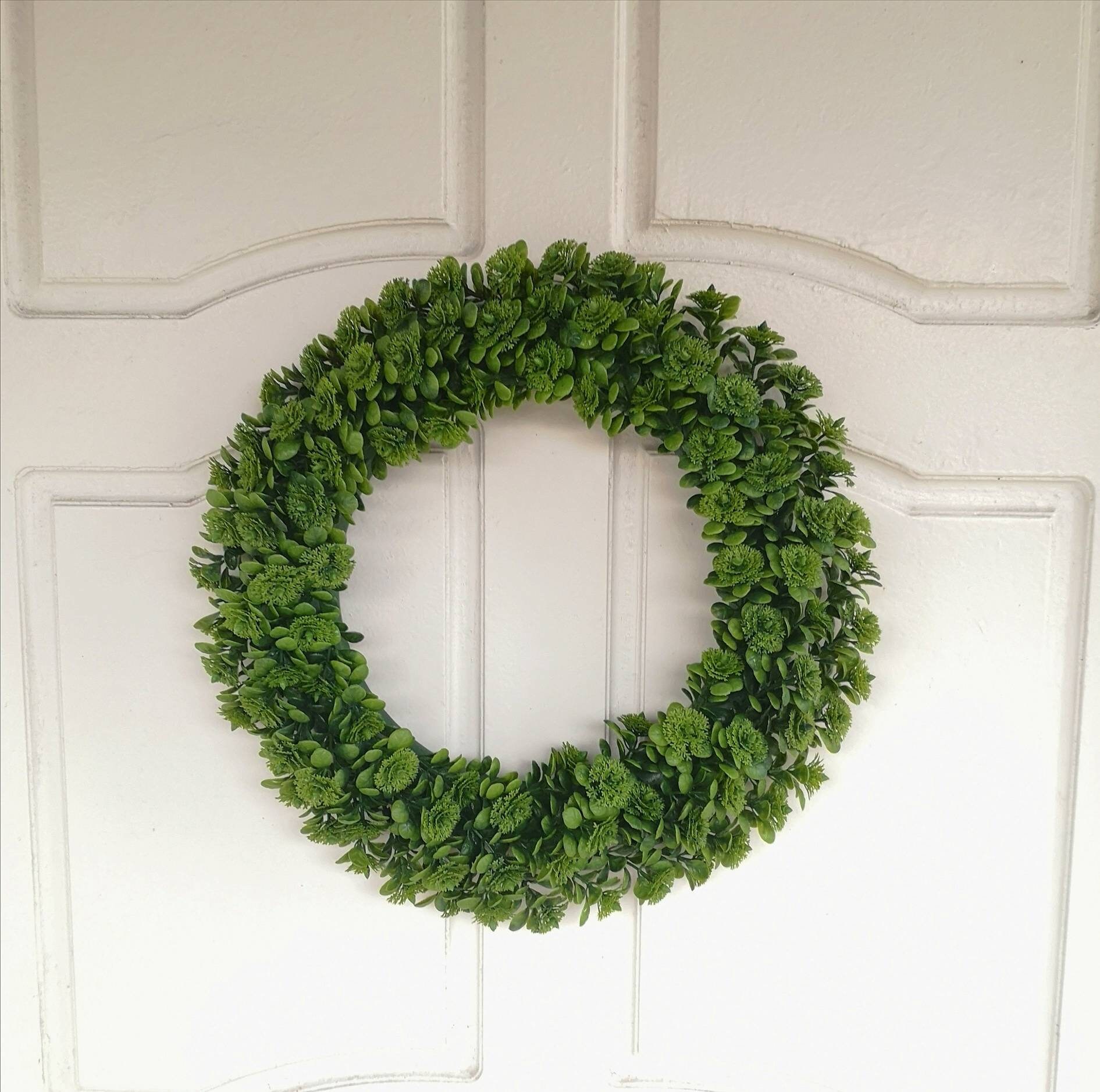 Frühlingskranz für Haustür Grün jeden Tag Kranz Willkommen | Etsy