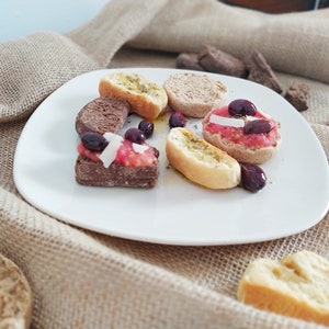 Greek Food Cretan paximadi, traditional dried bread