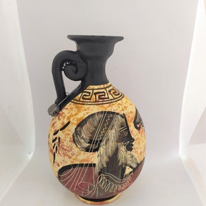 Greek mythology jug 19cm, Athena, Dionysus, Aphrodite ancient Gods image 4