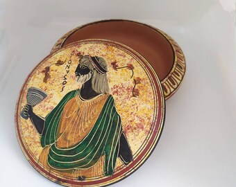 Boîte à bijoux Mythologie grecque, Dionysos, Hermès, Aphrodite, Athéna, Apollon