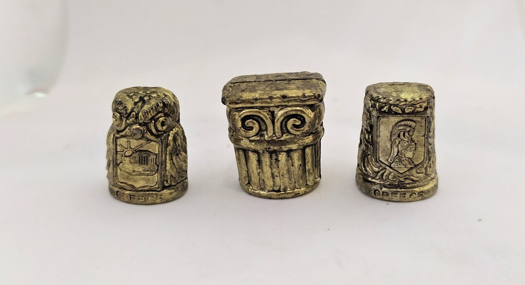 Thimble, Greek Mythology, Athena Owl, Greek Column, Acropolis, Athena