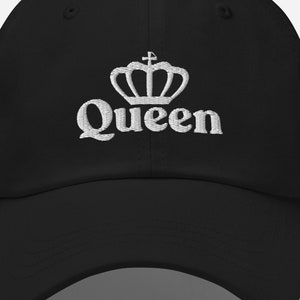 Geborduurde koningin-hoed, cadeau-idee koningin-hoed, cadeau-idee moeder, cadeau-idee voor haar, cadeau-idee jubileum, geborduurde hoed