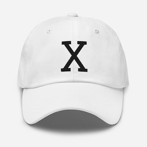 Embroidered Malcolm X, &quot;X&quot;, Black History, Civil Rights, Dad hat