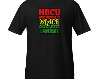 HBCU, universidad históricamente negra, camiseta de historia negra, camiseta afroamericana, camiseta unisex de manga corta