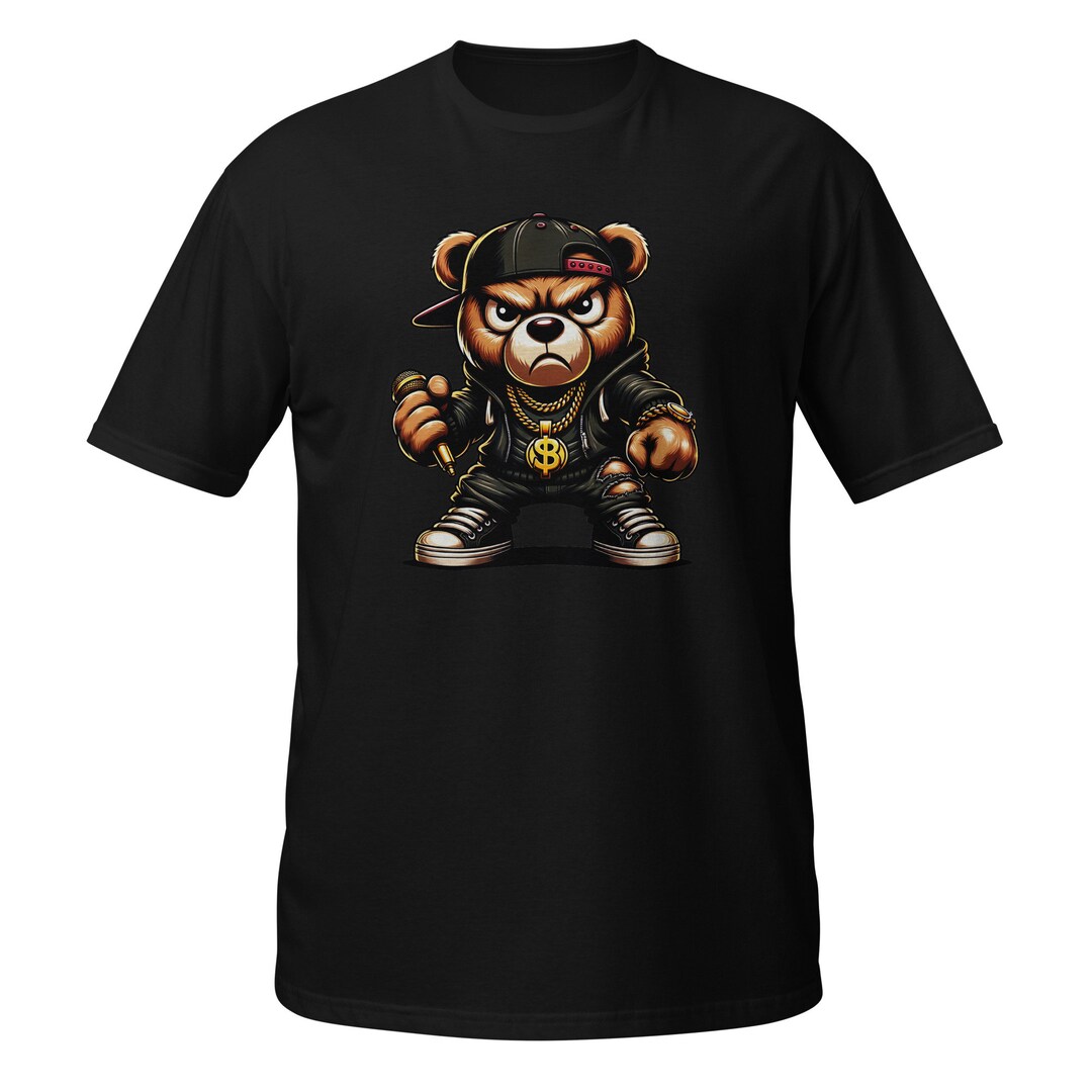 Teddy Bear, Rapper, Dollar Sign, Short-sleeve Unisex T-shirt - Etsy