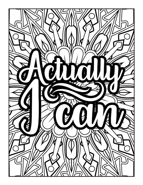 Motivational Coloring Book For Women: Adult Coloring Book for