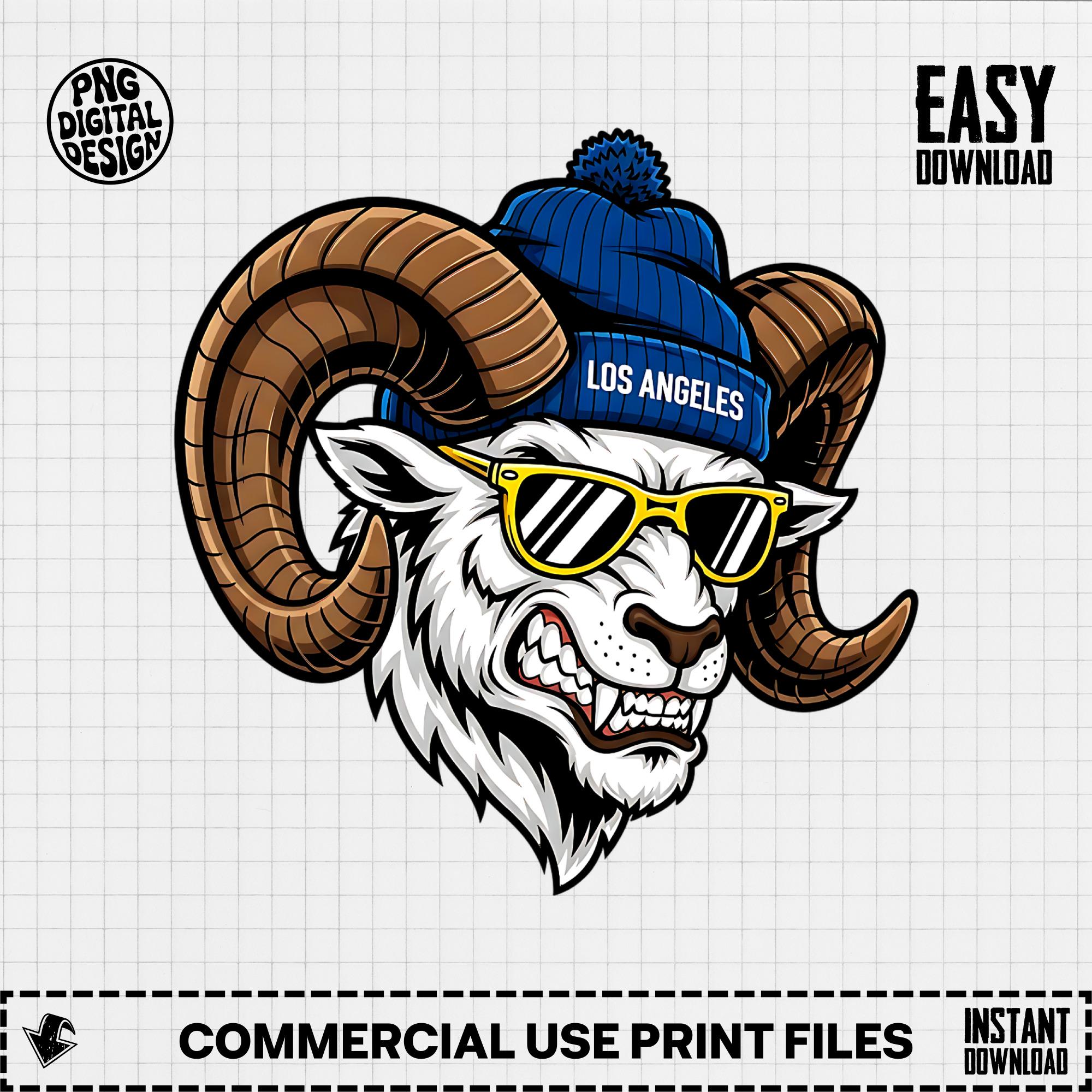 Really Cool Rams Gangster La Logo Gangster Logo Etsy