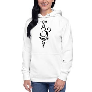 Symbole sanskrit de la respiration, travail de la respiration, Joe Dispenza, méditation, yoga, sweat à capuche unisexe