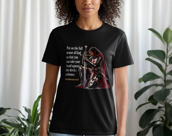 Armor of God Shirt Ephesians 6 11 Christian Warrior T-Shirt Hoodie Sweatshirt Inspirational Faith Tank Top