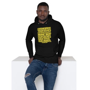 Black History hoodie,  Emancipate Yourselves form Mental Slavery, black lives matter, marcus garvey hoodie,  Unisex Hoodie