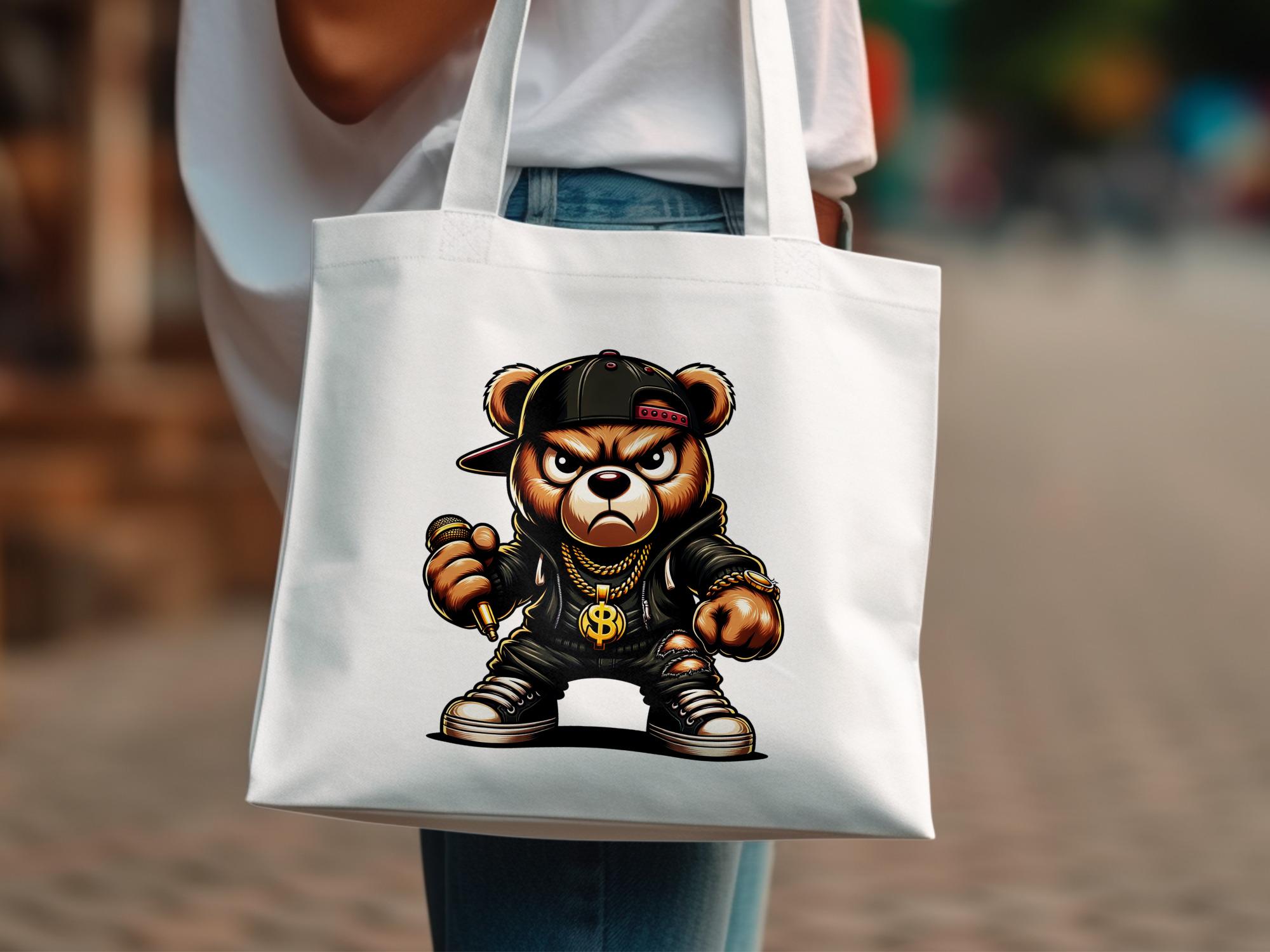 Hack Raper Bear Hip Hop Bear Digital Art, Rapper Bear PNG Image, Urban Teddy Bear ...