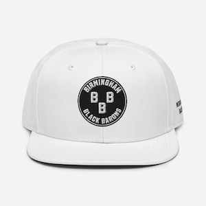 Embroidered Birmingham Black Barons, Negro League Baseball, Snapback Hat