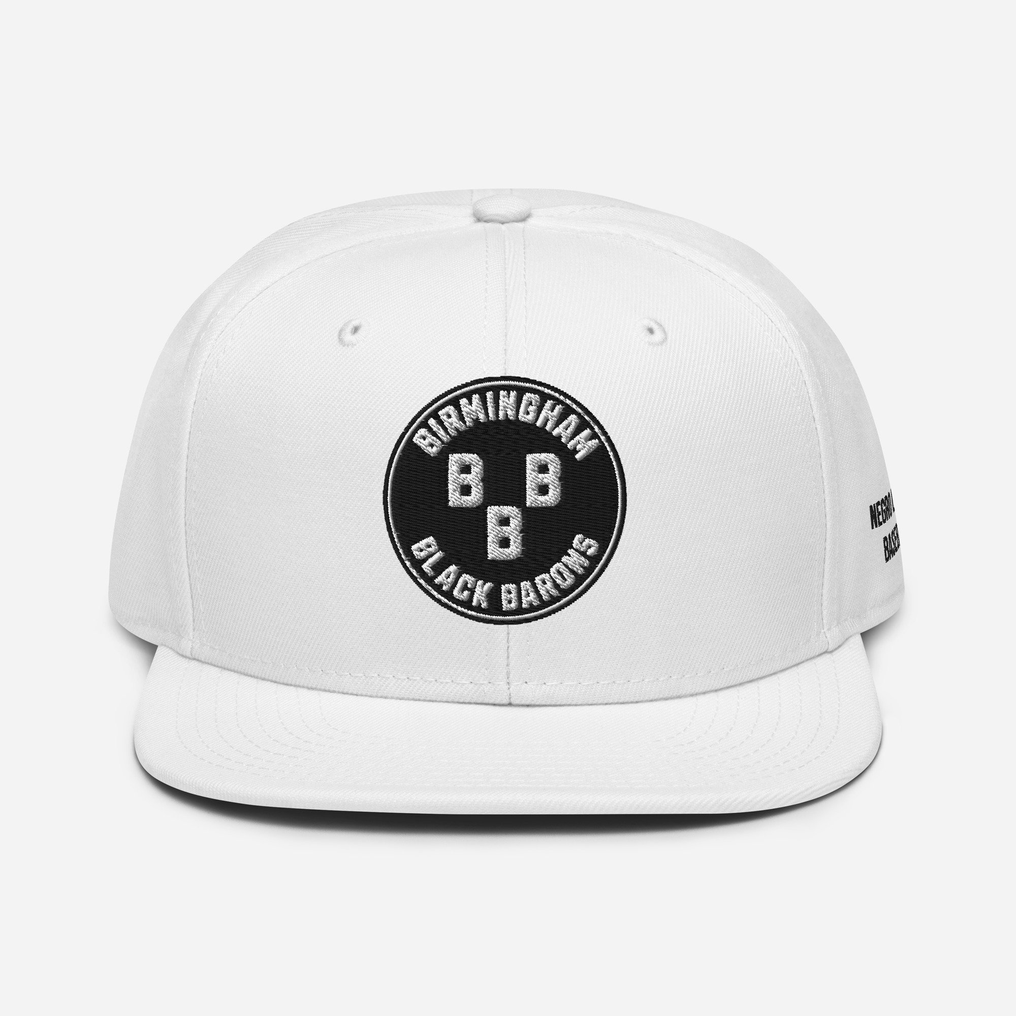 Embroidered Birmingham Black Barons, Negro League Baseball, Snapback Hat