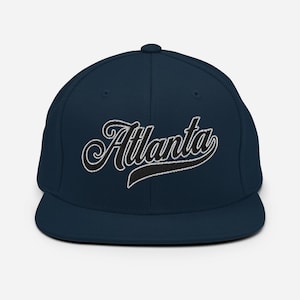 Embroidered Atlanta hat, Atlanta Georgia, streetwear hat, gifts for Atlanta, gift for mom, gift for dad, Atlanta hat, Snapback Hat