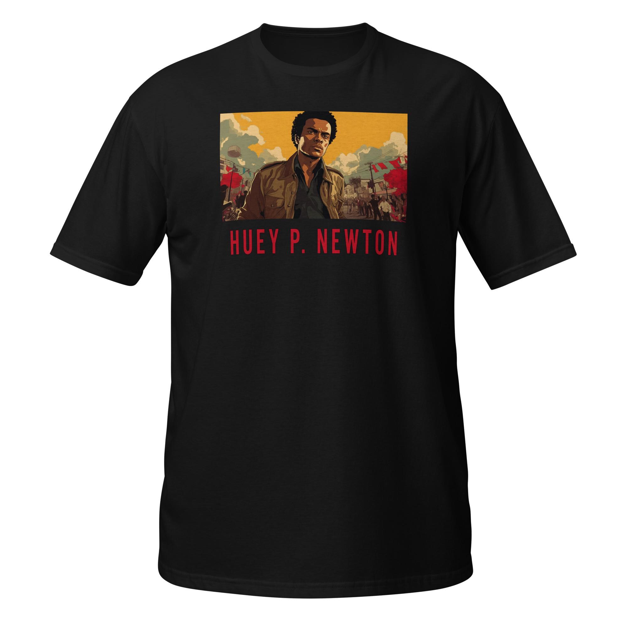 Huey Newton Tee - Black History Revolutionary, Black History Shirt, African American, Short-Sleeve Unisex T-Shirt
