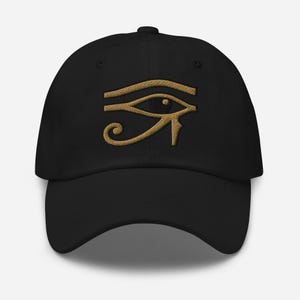 Hoed met geborduurd oog van Ra Dad - pet met oud-Egyptisch symbool