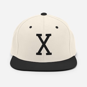 Embroidered Malcolm X, &quot;X&quot;, Black History, Civil Rights, Snapback Hat