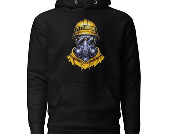 Pittsburgh Spirit Animal Unisex Hoodie: Steel City Worker Grafik