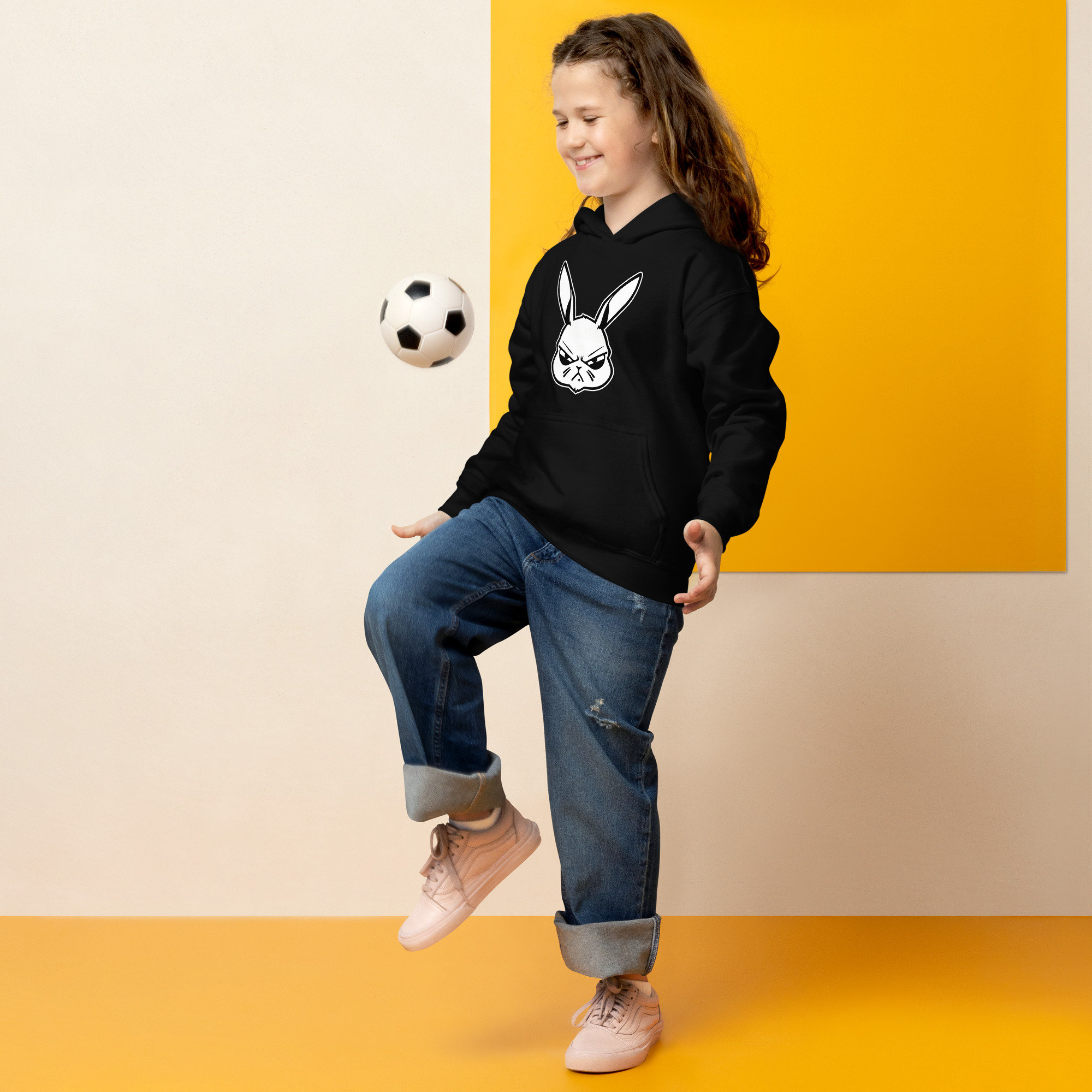 Mad Bunny Youth Hoodie: Heavy Blend Cotton-poly Fleece - Etsy
