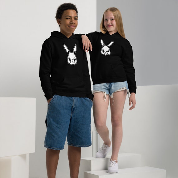 Mad Bunny Youth Hoodie: Heavy Blend Cotton-poly Fleece - Etsy Finland
