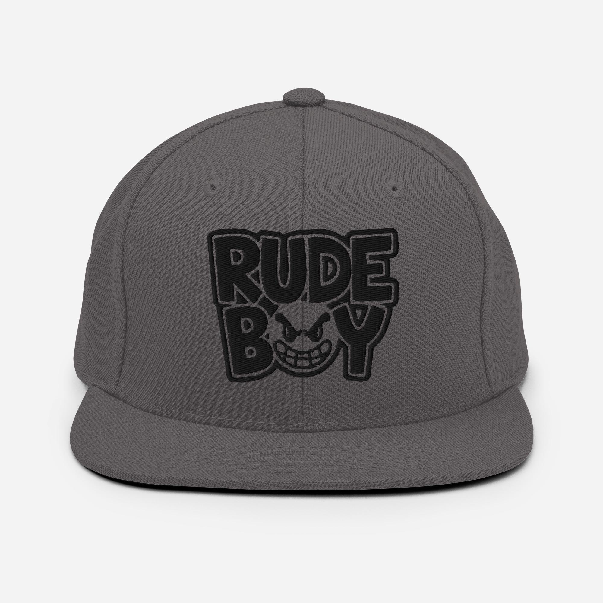 Rude Boy Hat - Trendy Embroidered Cap With Bold Urban Style