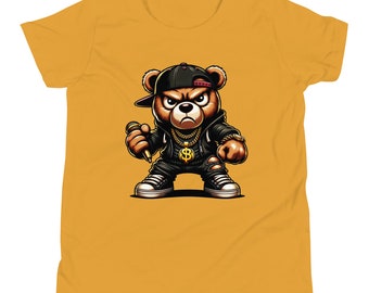 Tシャツ・カットソー [READY4NEXT] TeddyBear Artwork short sleeved Tshirt(BLACK) Short Sleeve T-Shirt | Black Bear Coffee Co