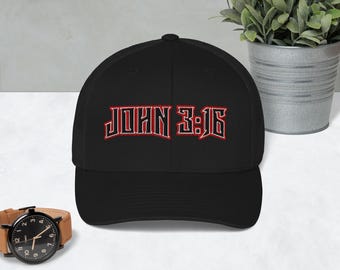 John 3:16 Hat - Inspirational Christian Faith Trucker Cap