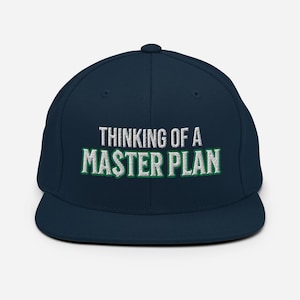 Master Plan Hat - Hip-Hop Inspired Embroidered Snapback Hat