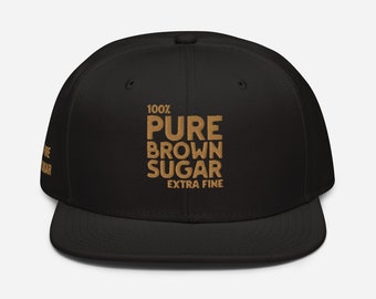 Pure Brown Sugar broderad Snapback-keps