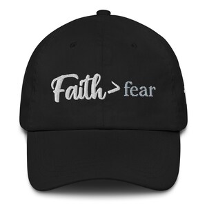 Faith Over Fear, Christian, unisex Dad hat