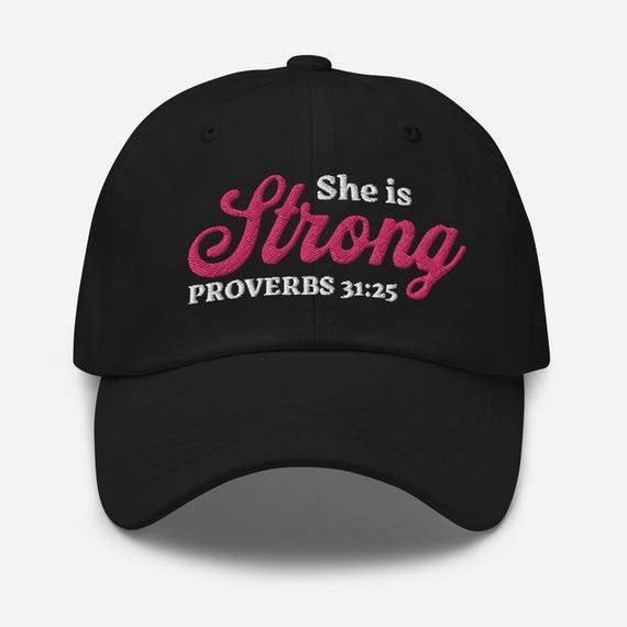 HAT: She Is Strong Trucker Snapback Hat - She is Strong - Etsy main image 2