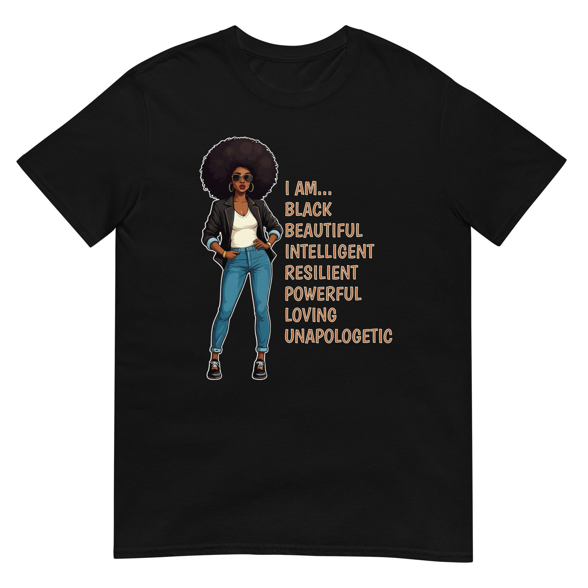 I Am a Beautiful Black Woman, Black Women, Short-sleeve Unisex T