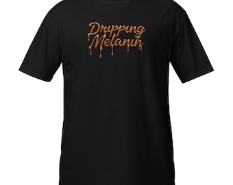 Dripping Melanin T-Shirt: Black Queen Magic, Unisex Cotton Tee
